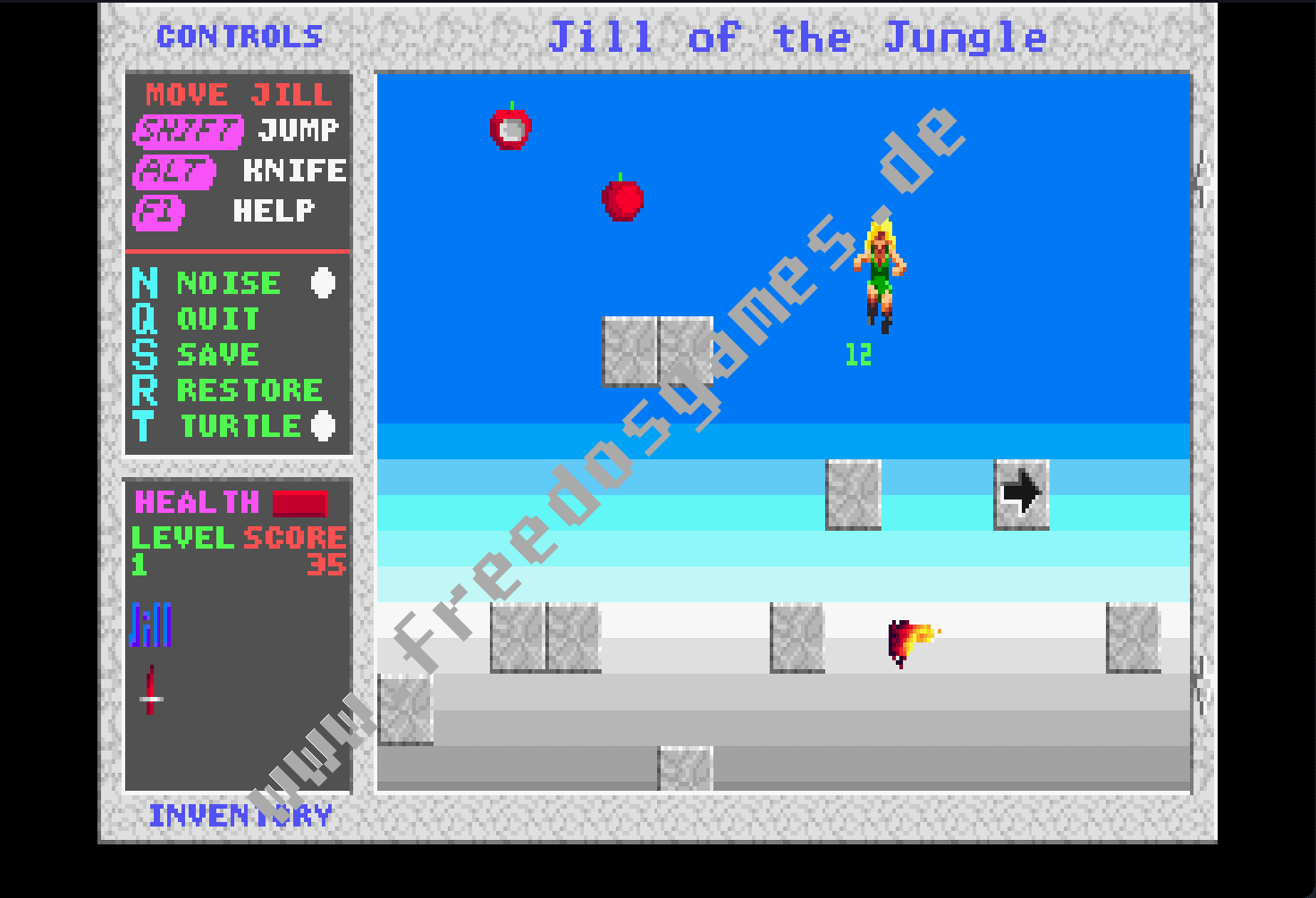 Jill_of_the_Jungle – Screenshot Jill_of_the_Jungle – Screenshot