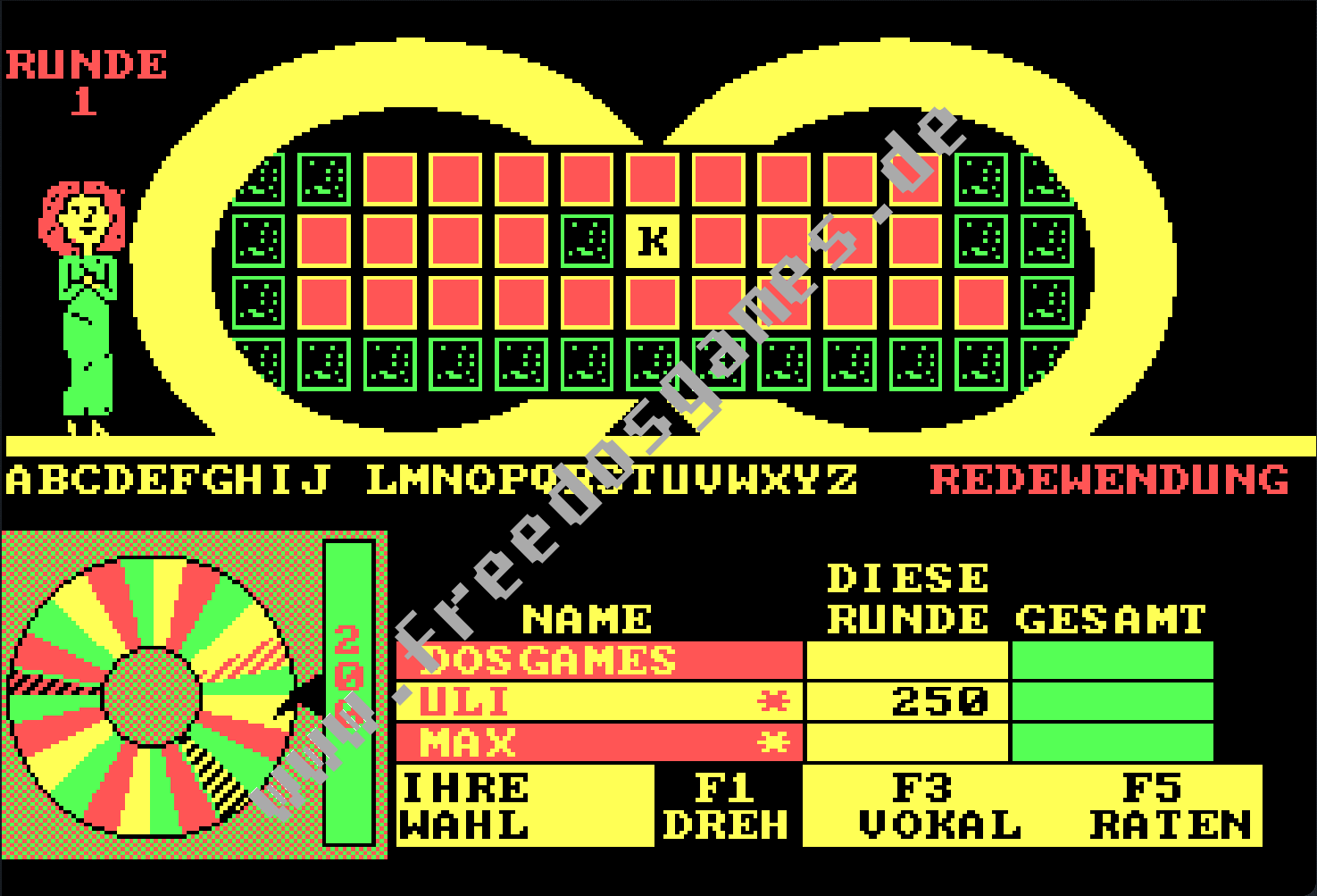 Glücksrad – Screenshot Glücksrad – Screenshot